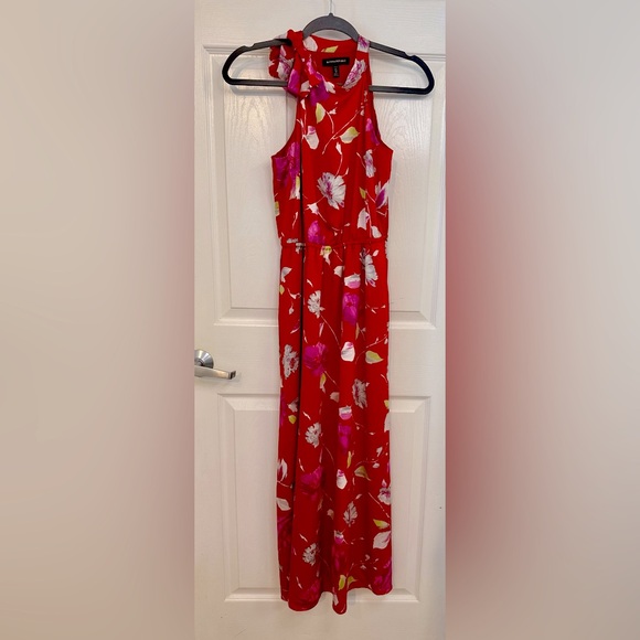 Banana Republic floral halter maxi dress size petite XS - Picture 2 of 5